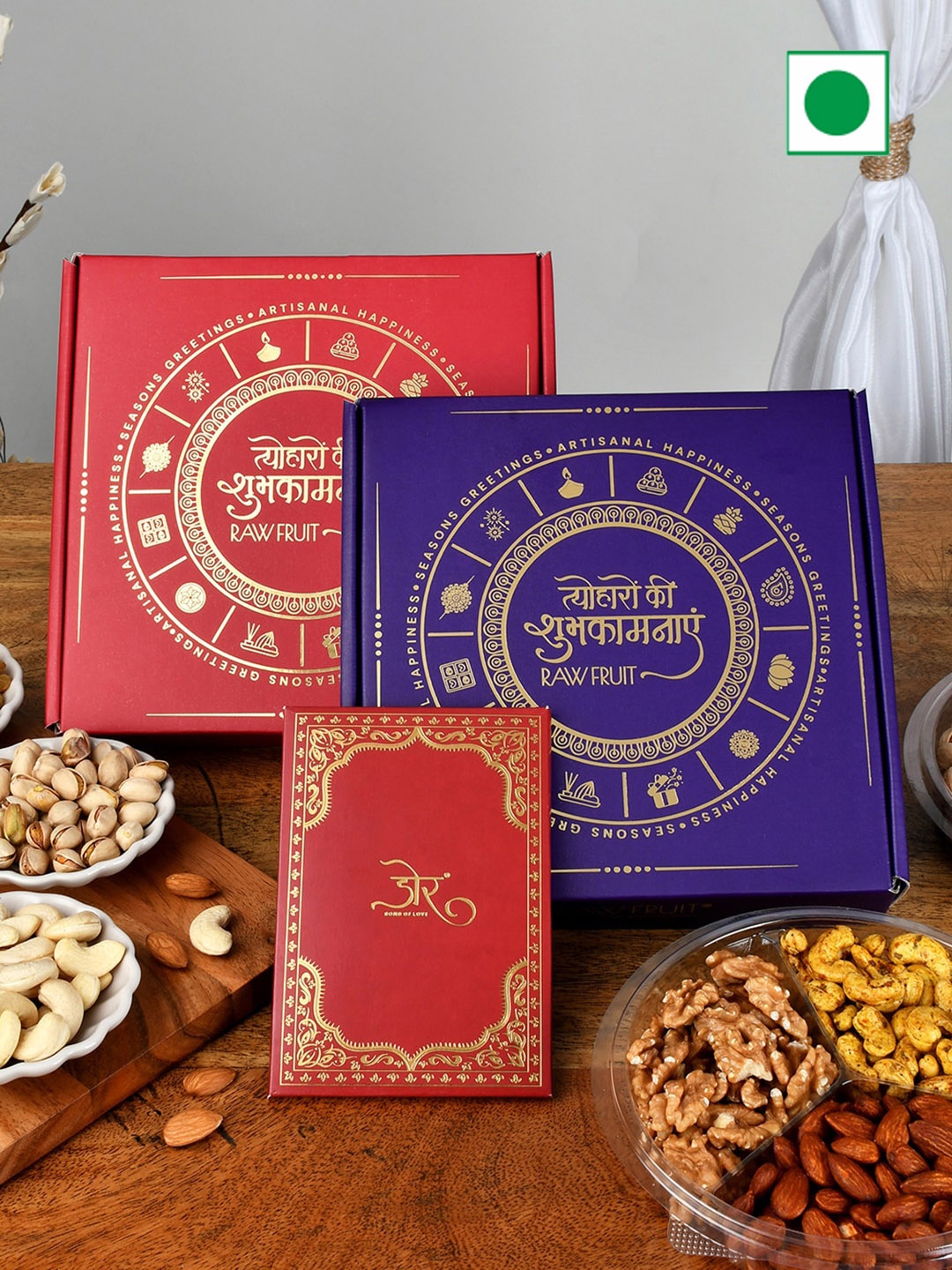 

RawFruit Fruit Jelly With 3 Rakhis-100 gms Each, Silver
