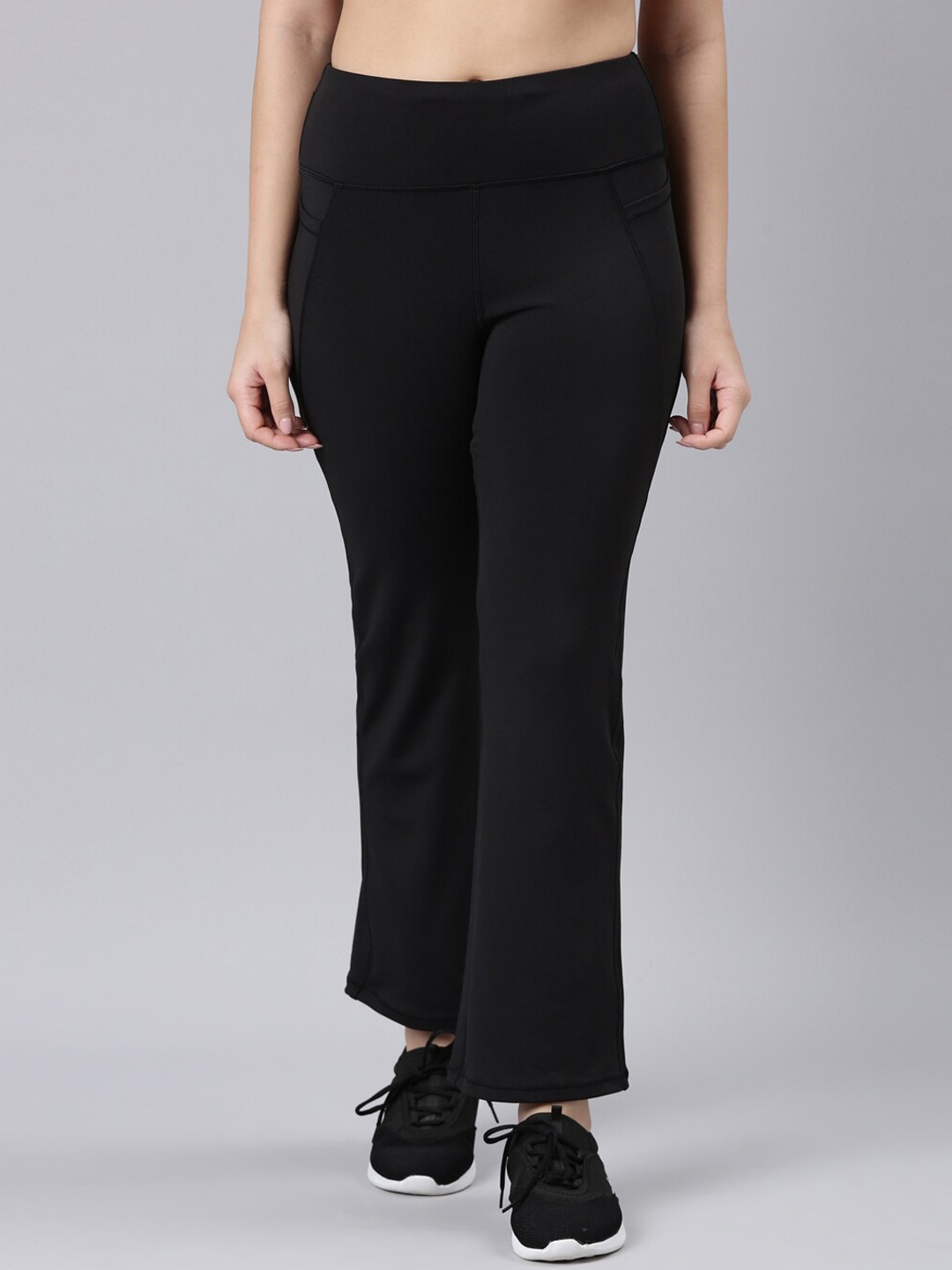 

Enamor Women Antimicrobial Bootcut-Fit Track Pants, Black