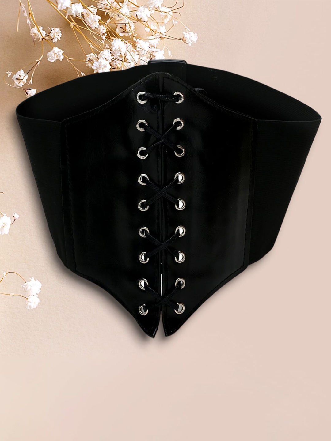 

CRUSSET Women Stretchable Interlock Belt, Black