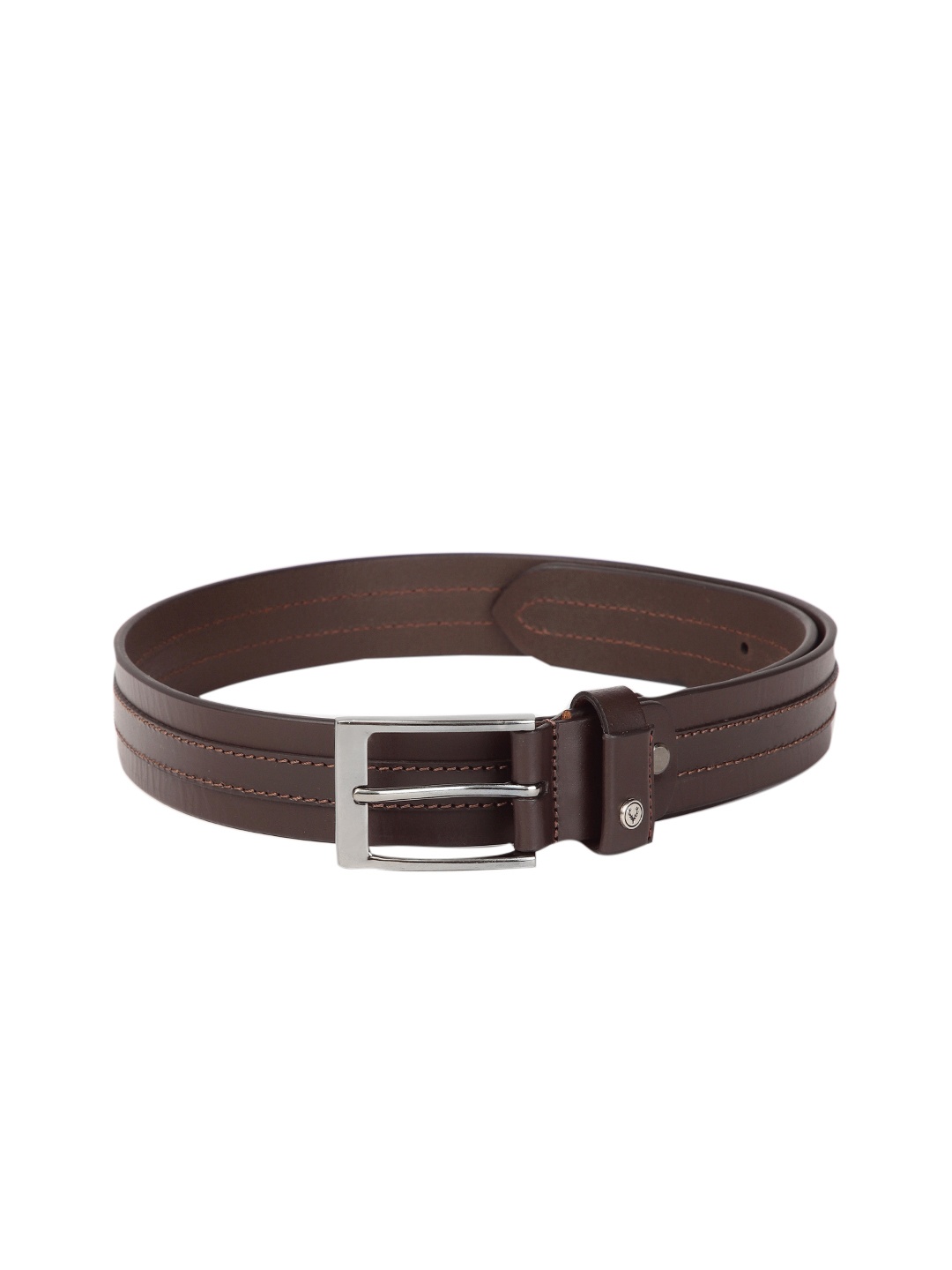 

Allen Solly Men Solid Leather Belt, Brown