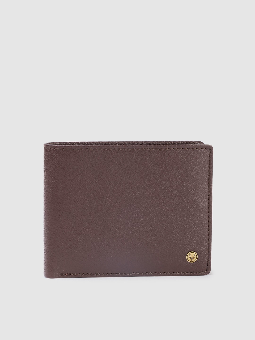 

Allen Solly Men Solid Leather Two Fold Wallet, Brown