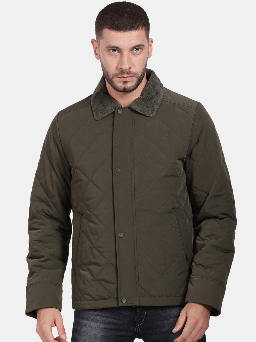 

t-base Windcheater Cotton Quilted Jacket, Green