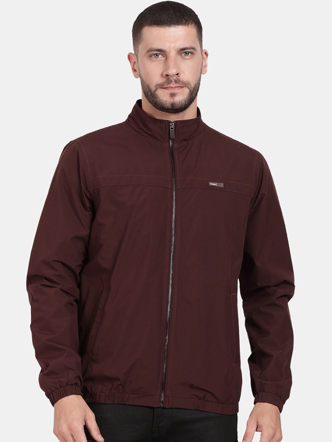 

t-base Windcheater Longline Bomber Jacket, Maroon