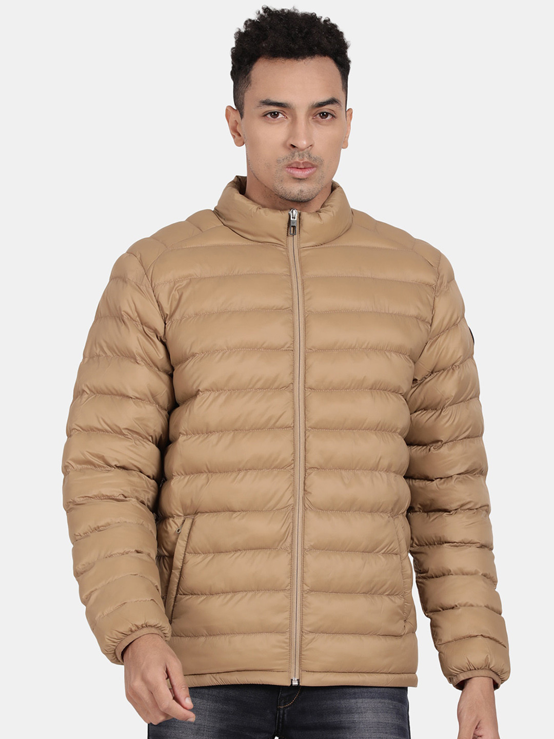 

t-base Windcheater Longline Puffer Jacket, Khaki