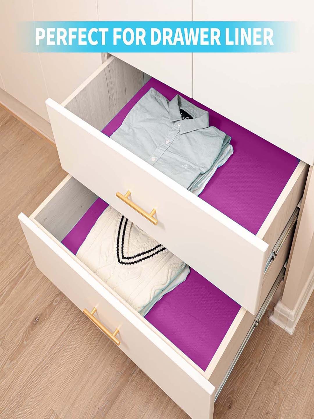 

STITCHNEST Magenta Textured Waterproof Shelf Liner