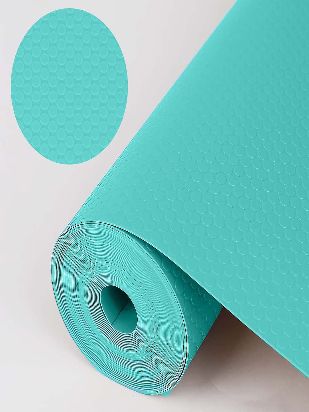 

STITCHNEST Turquoise Blue Textured Anti-Slip Shelf-Liners