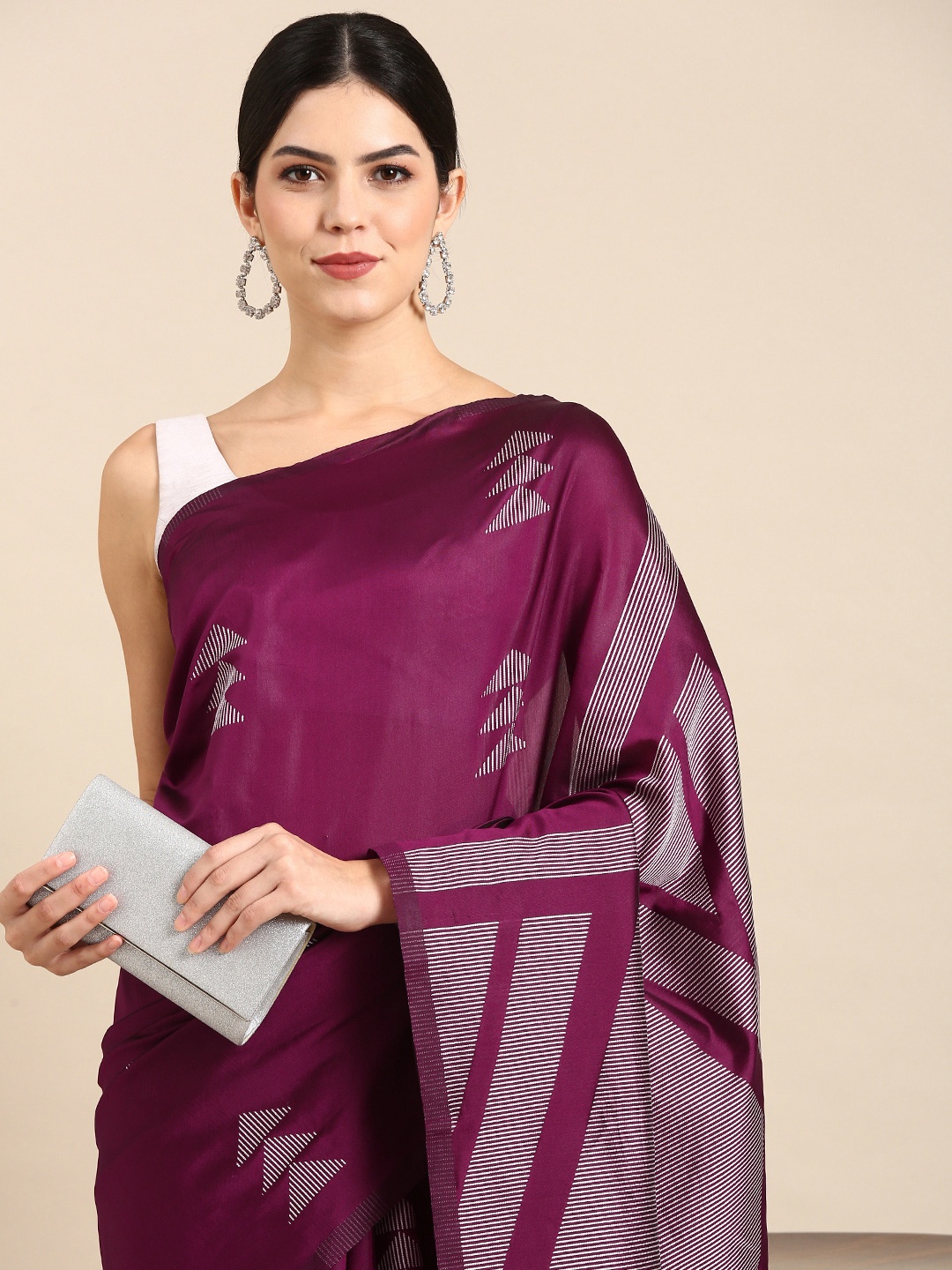 

Kalyan Silks Woven Design Pure Silk Saree, Burgundy