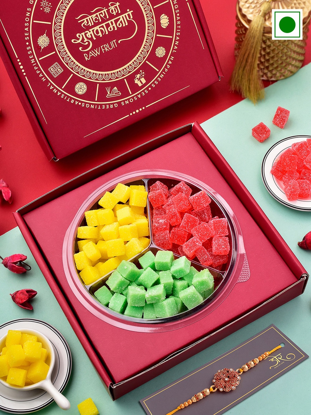 

RawFruit Guava Mango Jelly With Rakhi 300gms, Red