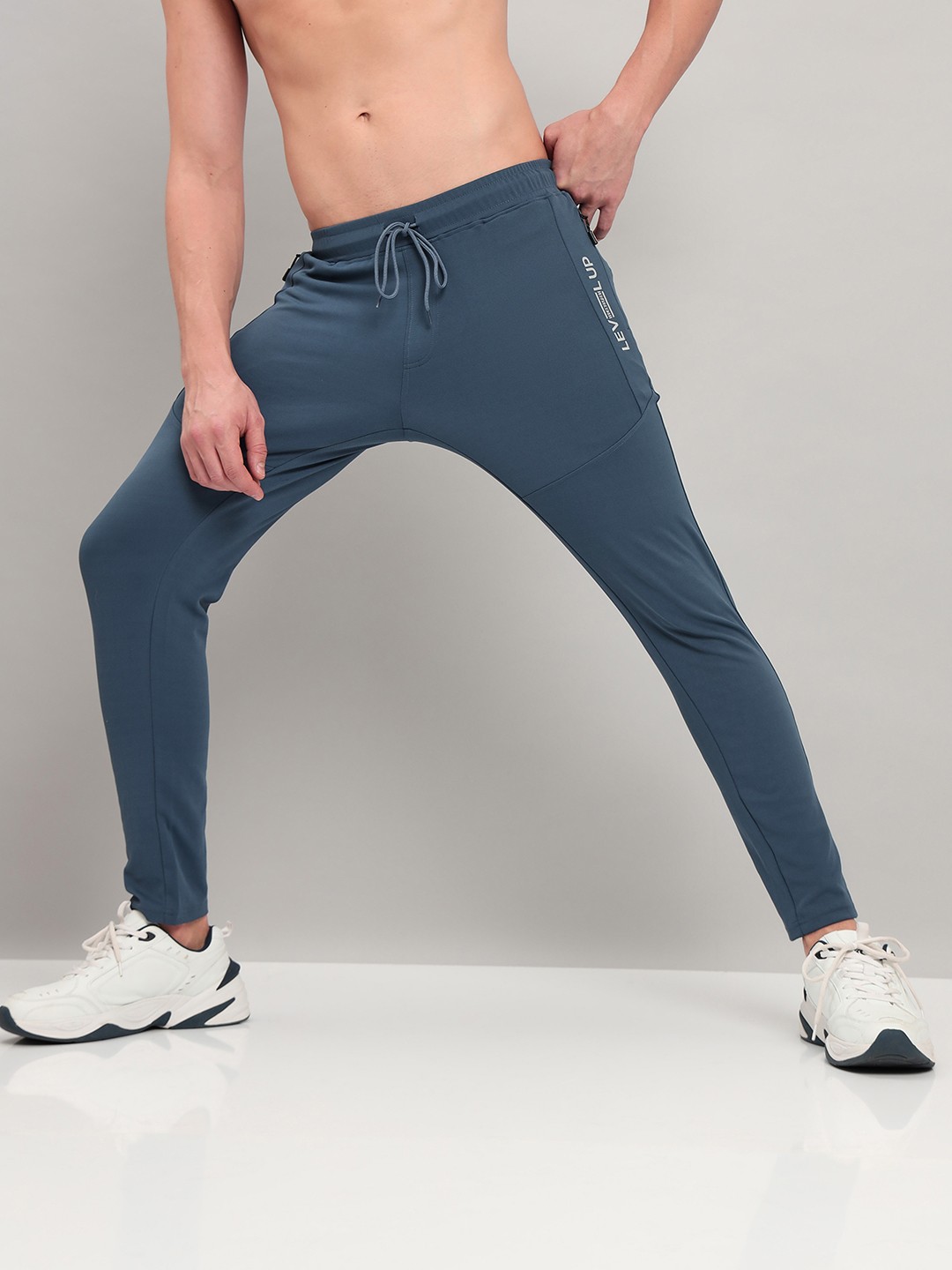 

Technosport Men Active Slim Fit Trackpants with Rapid Dry Technology, Blue