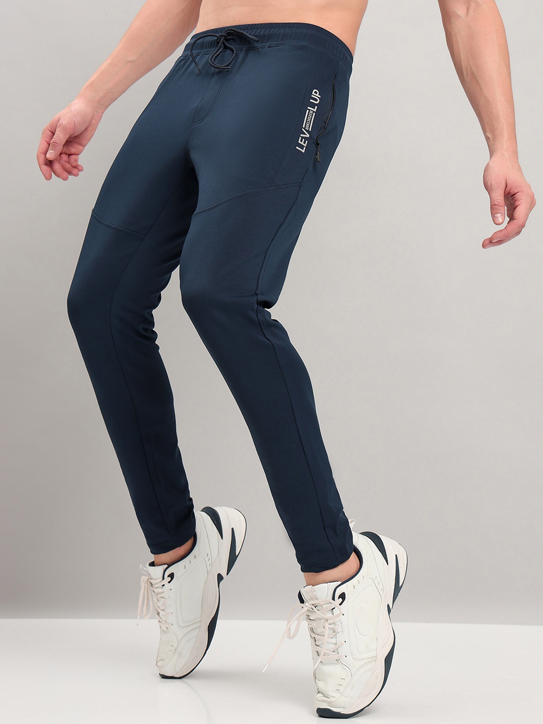 

Technosport Men Active Rapid Dry Slim Fit Trackpants, Navy blue