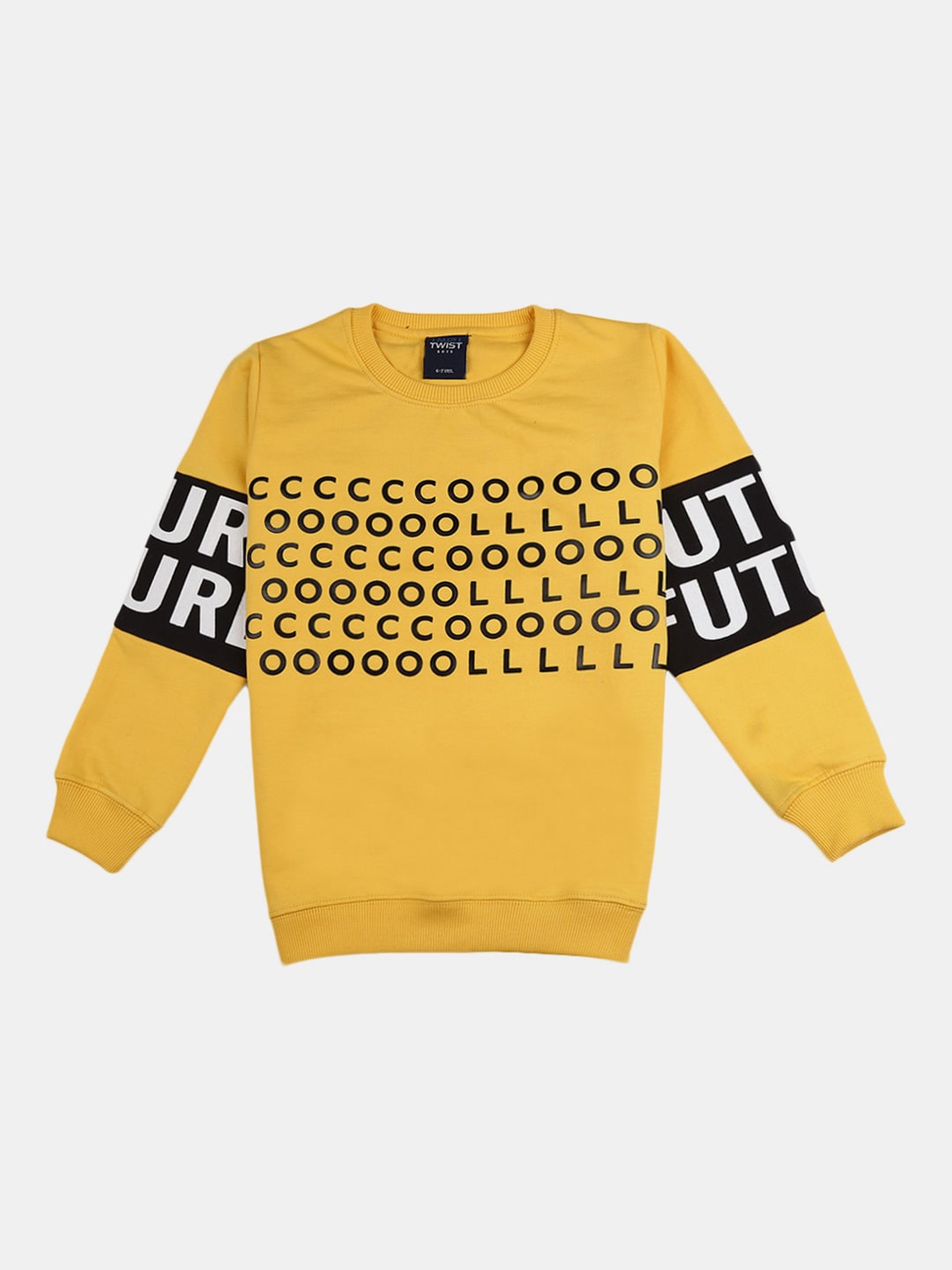 

V-Mart Boys Yellow Printed Sweatshirt