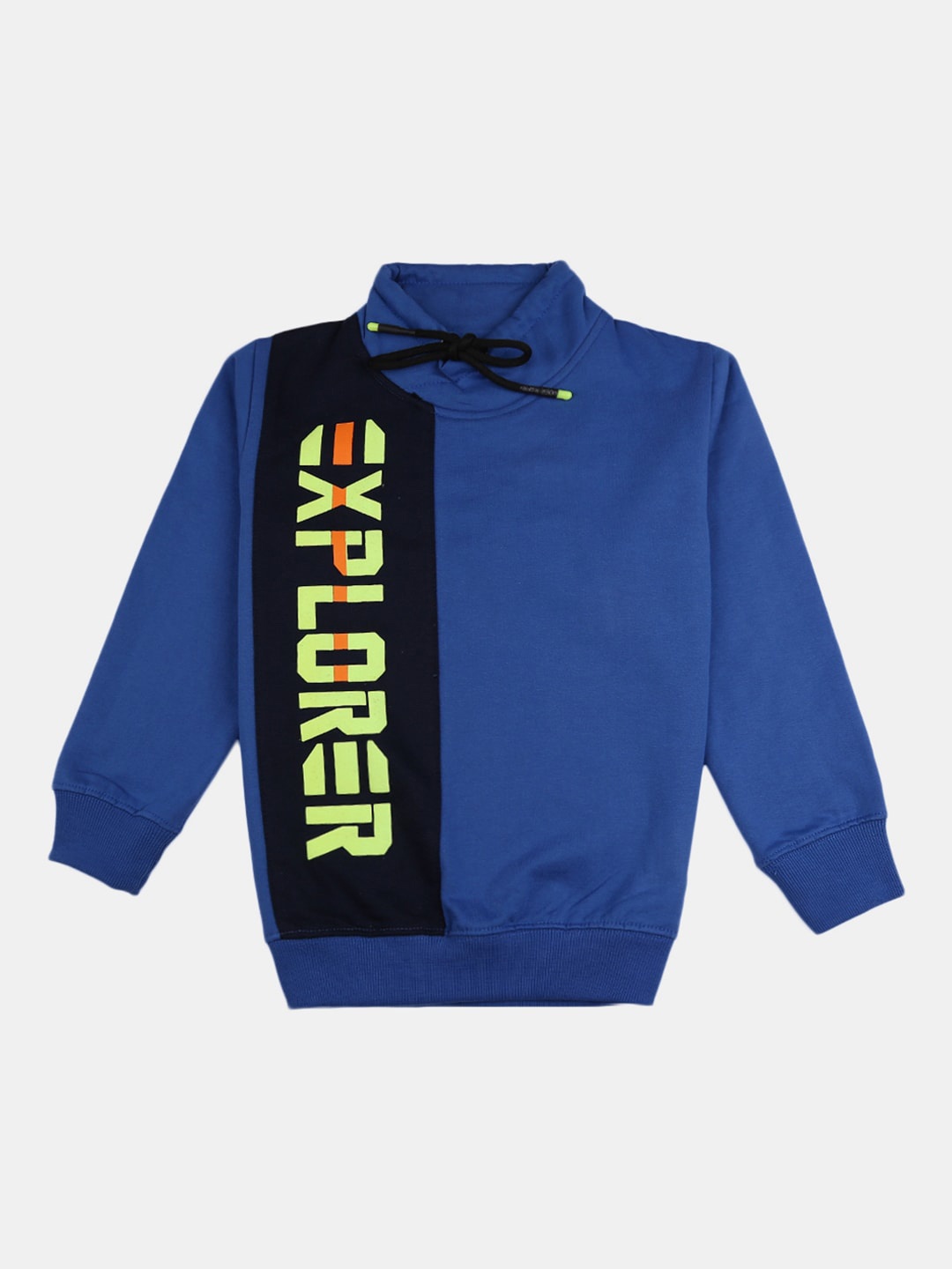 V-Mart Boys Blue Printed Sweatshirt
