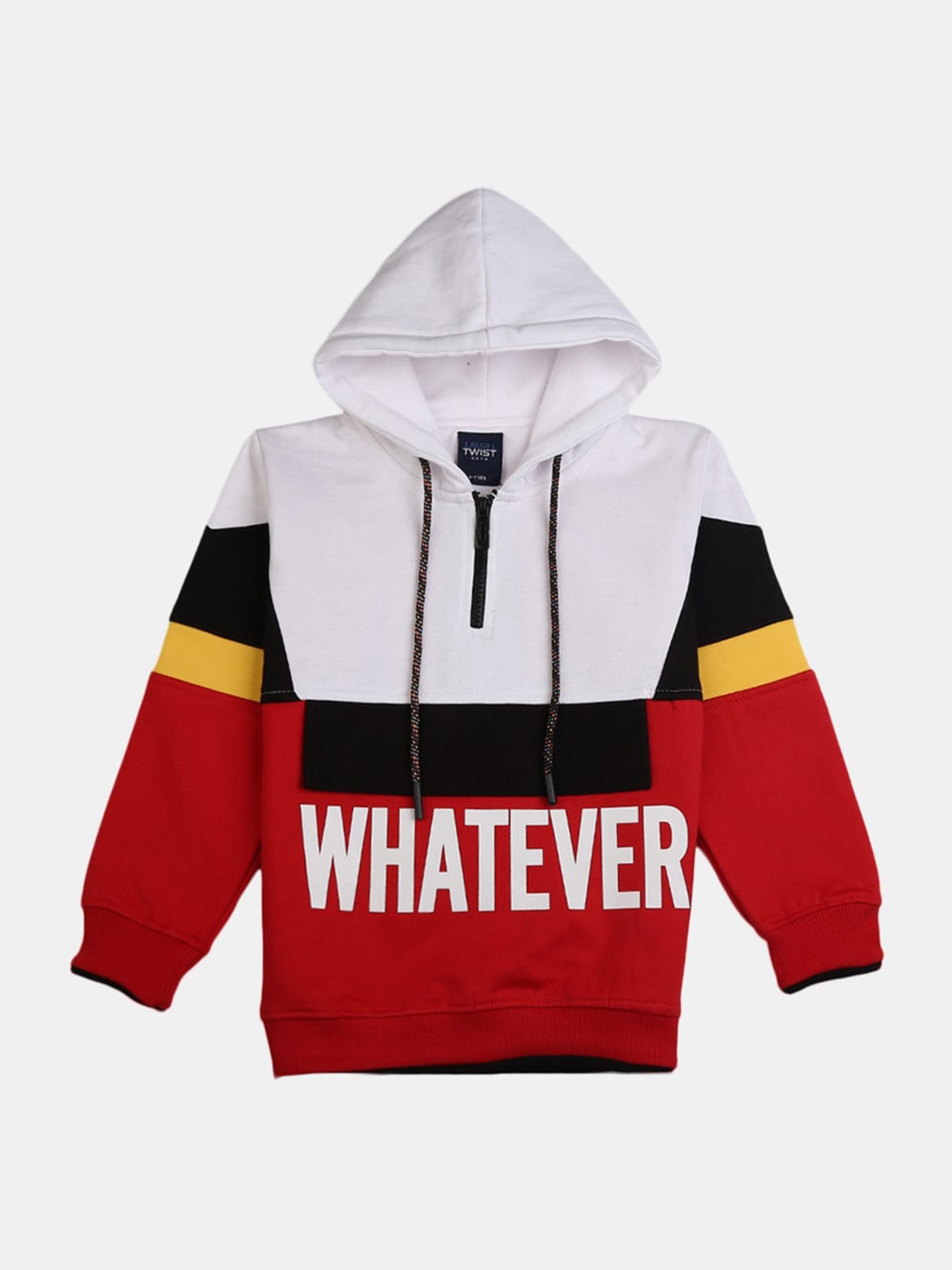 

V-Mart Boys Red Colourblocked Sweatshirt