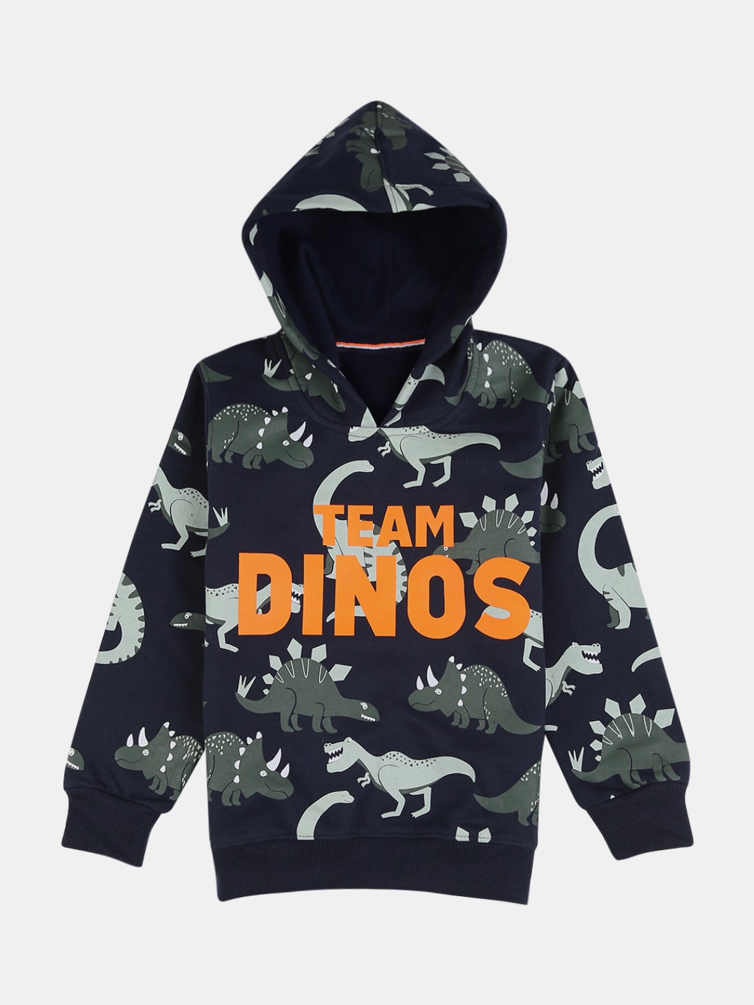 

V-Mart Boys Hooded Printed Cotton Sweatshirt, Blue