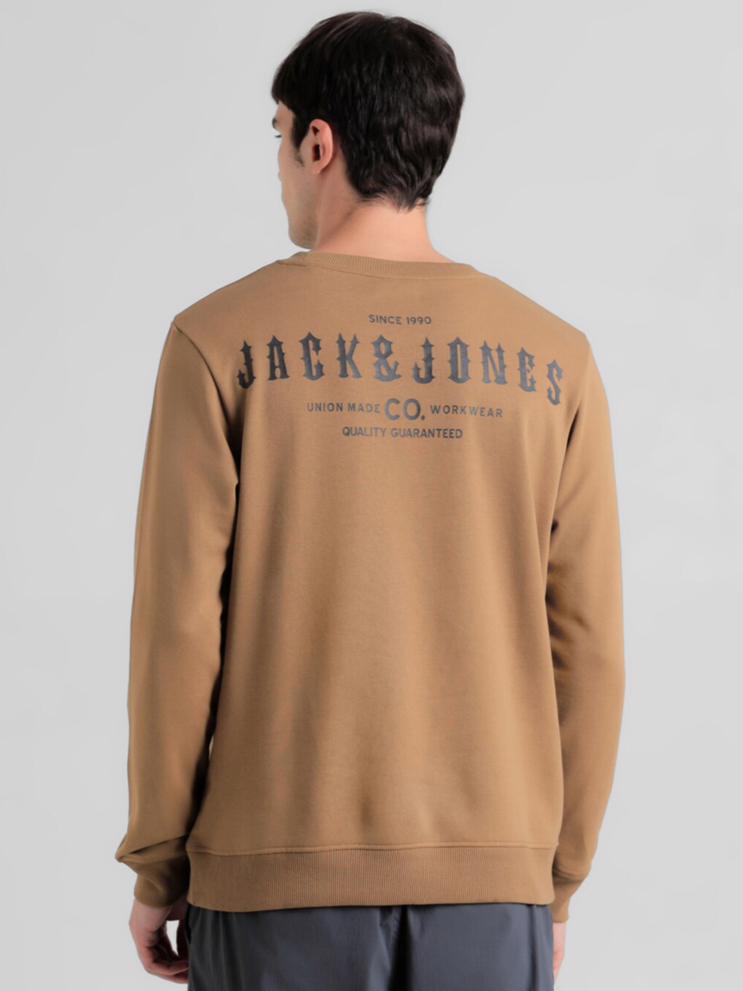 

Jack & Jones Typography Printed Pullover, Brown