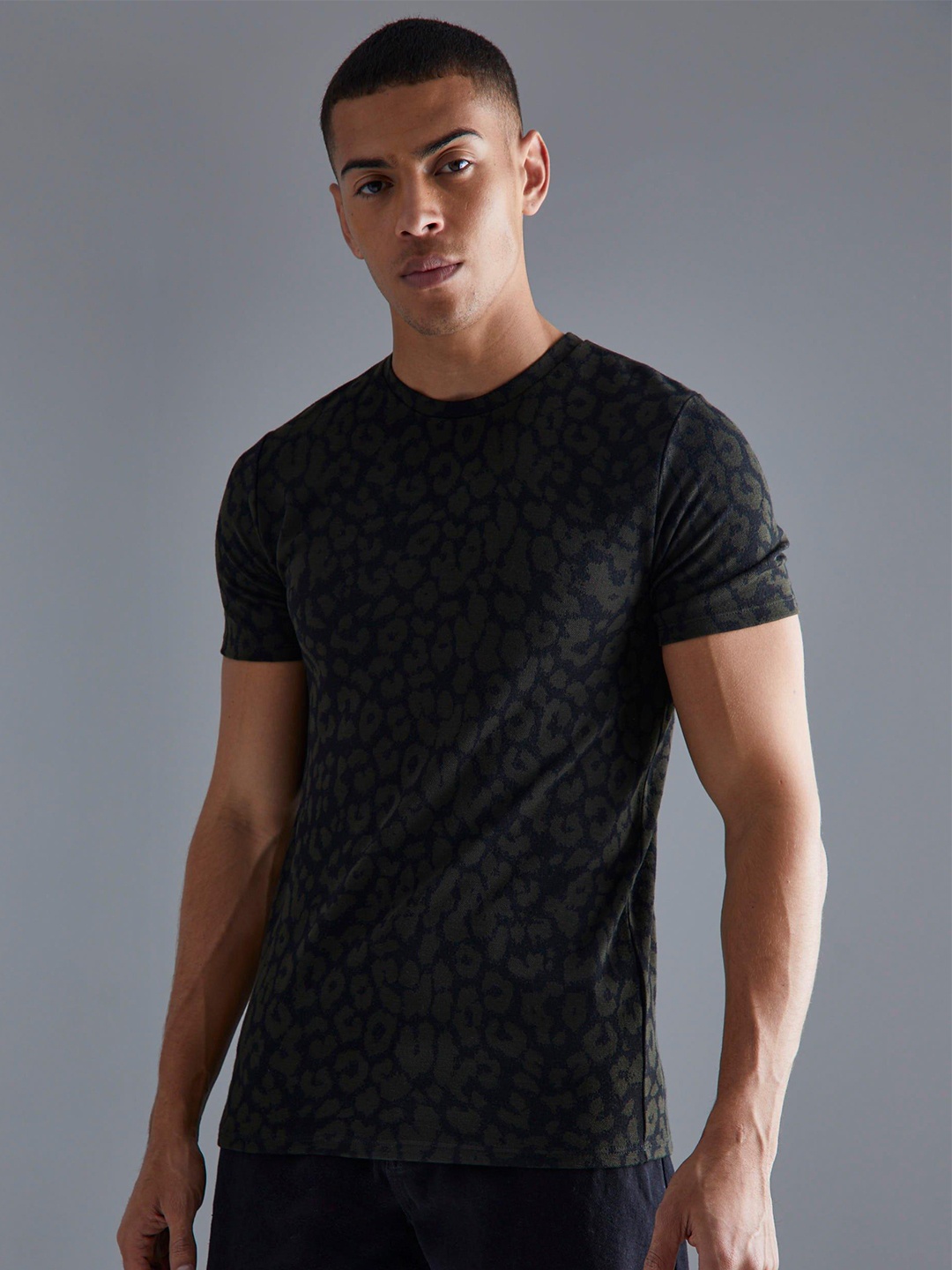 

boohooMAN Slim Fit T-shirt, Black