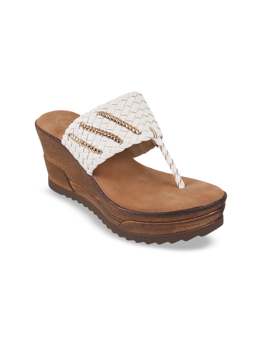 

Catwalk Textured Wedge Heels, White