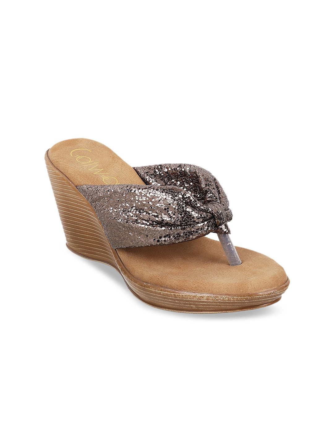 

Catwalk Embellished Wedge Heels, Metallic