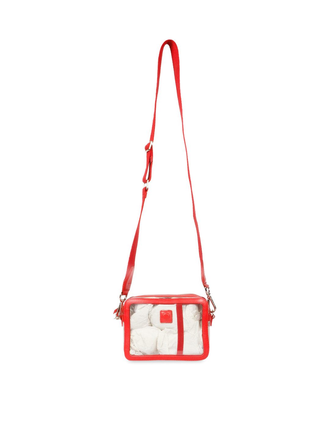 

Saint G Small Structured Sling Bag, Red