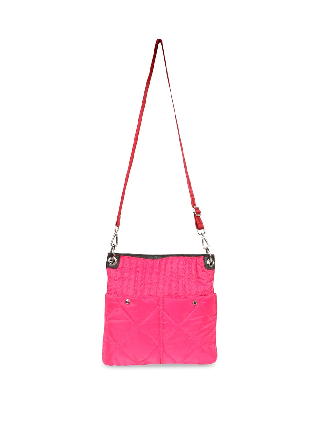 

Favore Structured Leather Sling Bag, Pink