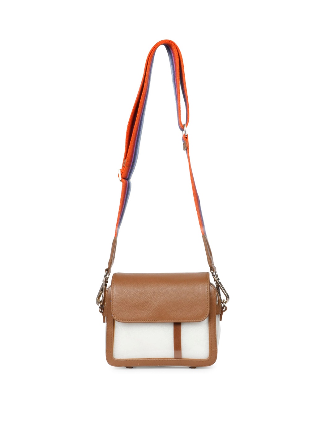 

Favore Structured Leather Sling Bag, Brown