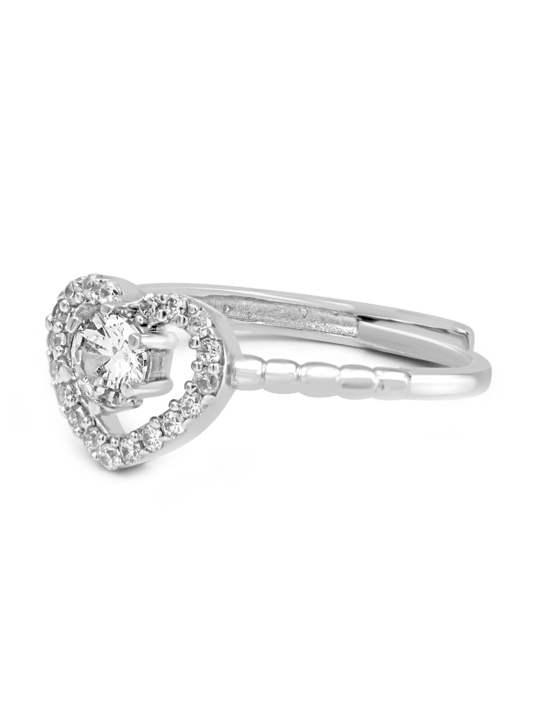 

Zarkan 92.5 Sterling Silver Rhodium-Plated Adjustable Finger Ring