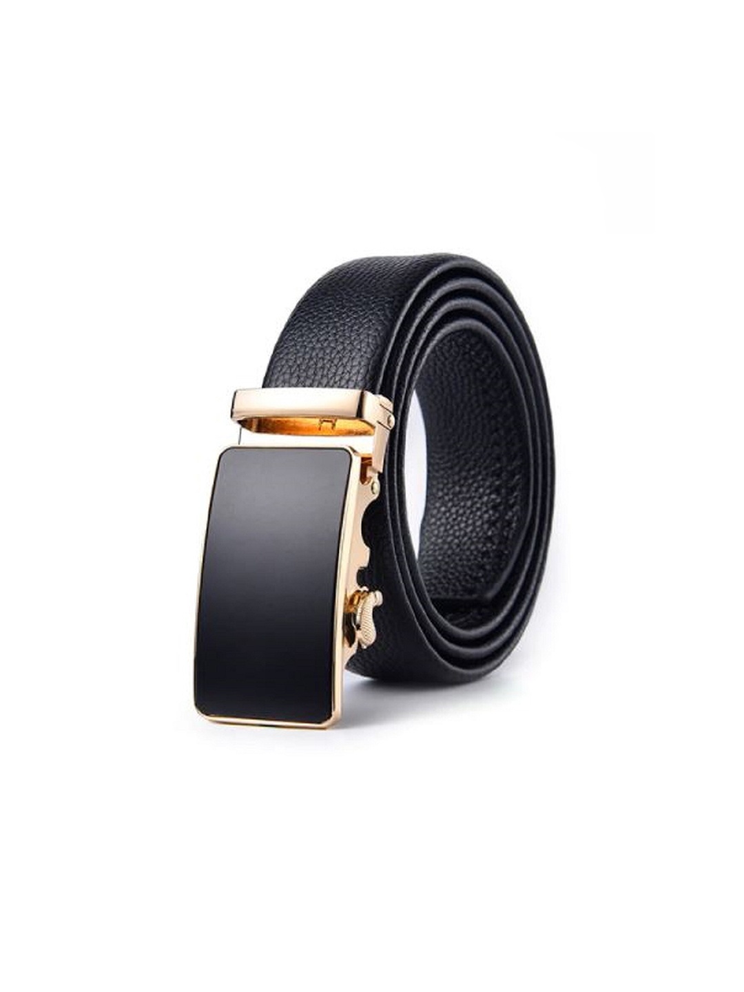 

Zacharias Men Textured Slim Belt, Black