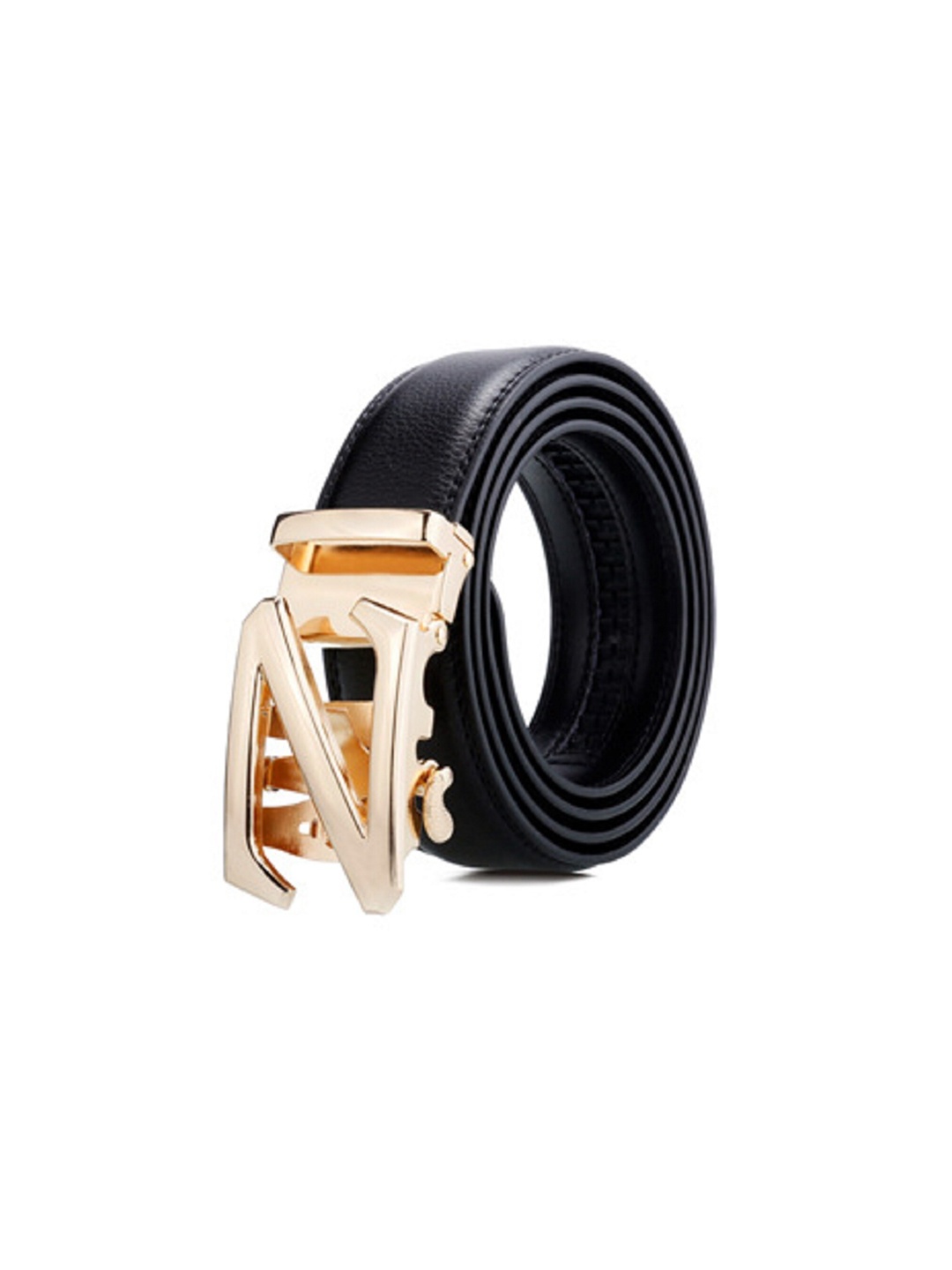 

Zacharias Men Textured Slim Belt, Black