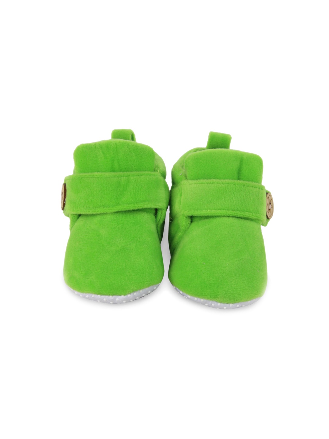 

BAESD Infants Ankle Length Anti Slip Velvet Booties, Green