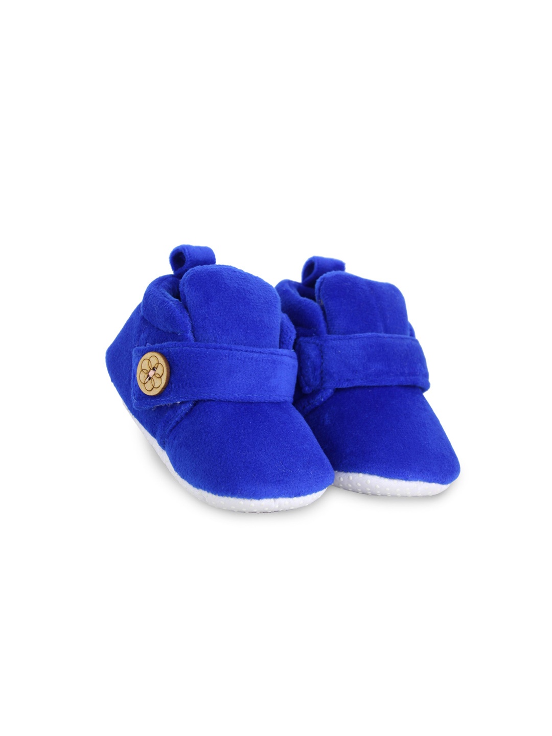 

BAESD Infants Velvet Anti-Slip Velcro Booties, Blue