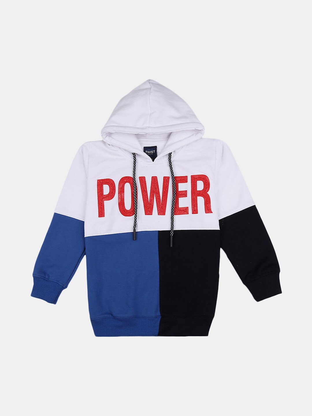 

V-Mart Boys Colourblocked Pullover Sweatshirt, White