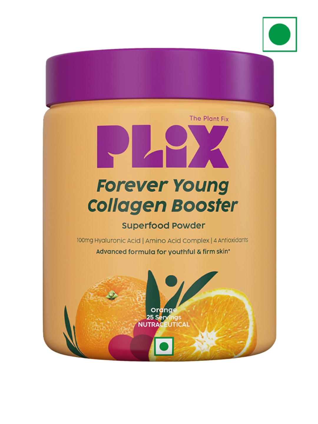 

PLIX THE PLANT FIX Collagen Supplement Powder for Skin Elasticity 200g - Orange