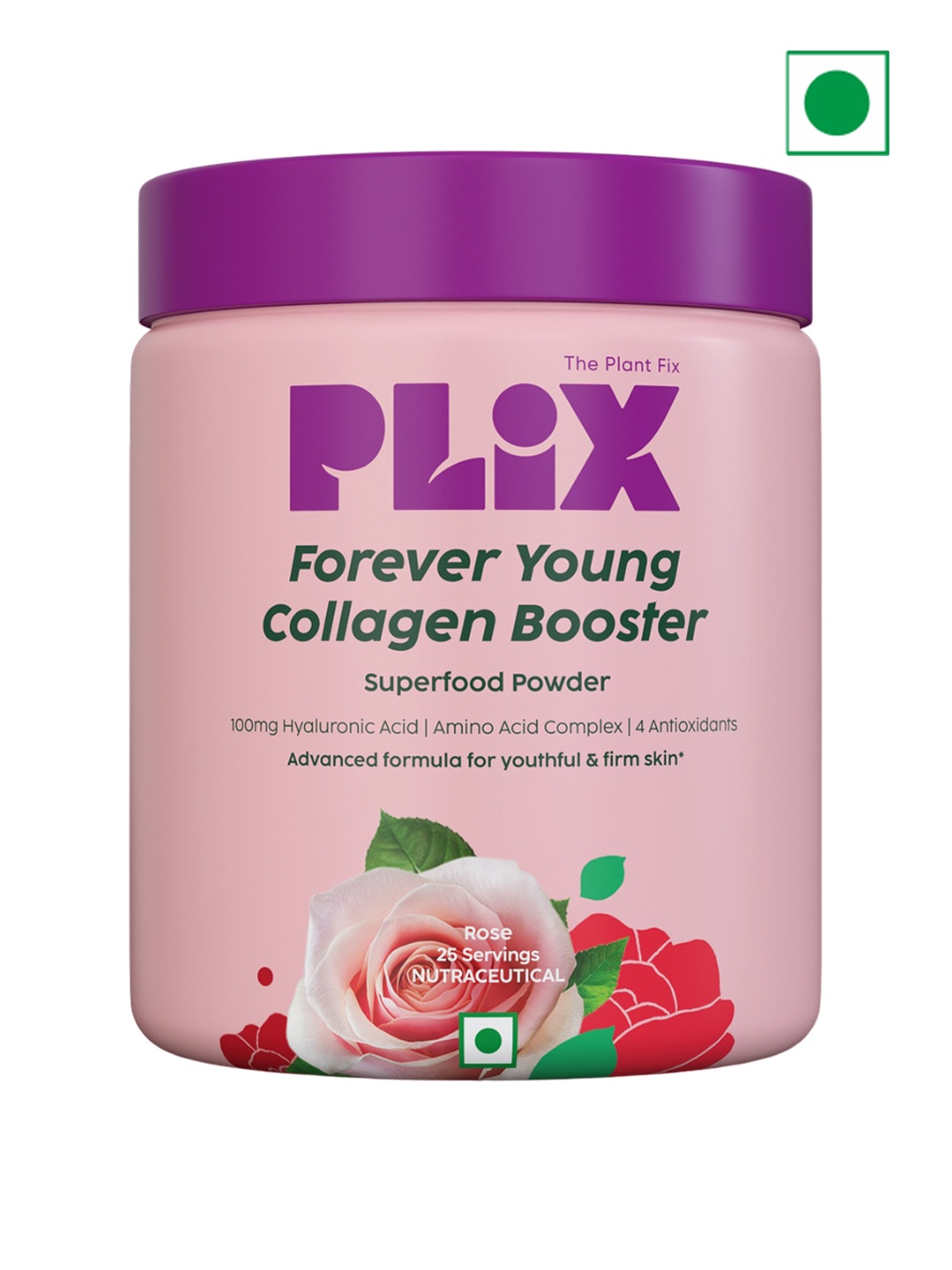 

PLIX THE PLANT FIX Collagen Supplement Powder for Youthful Glow 200g - Rose, Pink