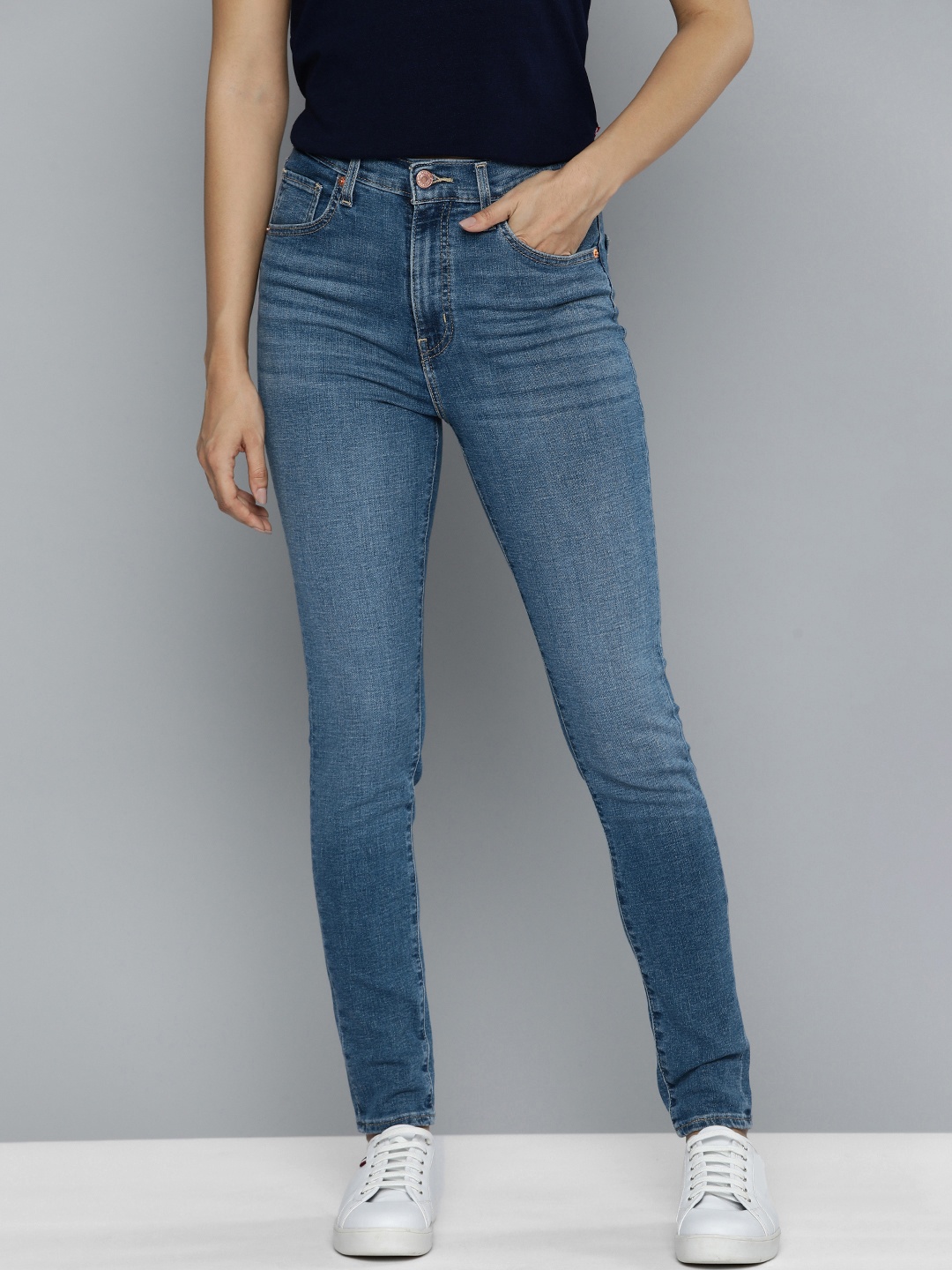 

Levis Women Skinny Fit High-Rise Light Fade Stretchable Jeans, Blue