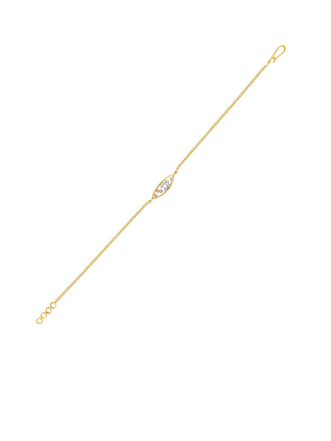 

SENCO Vision Delight 18KT Gold Diamond-Studded Bracelet-2.3gm, Yellow