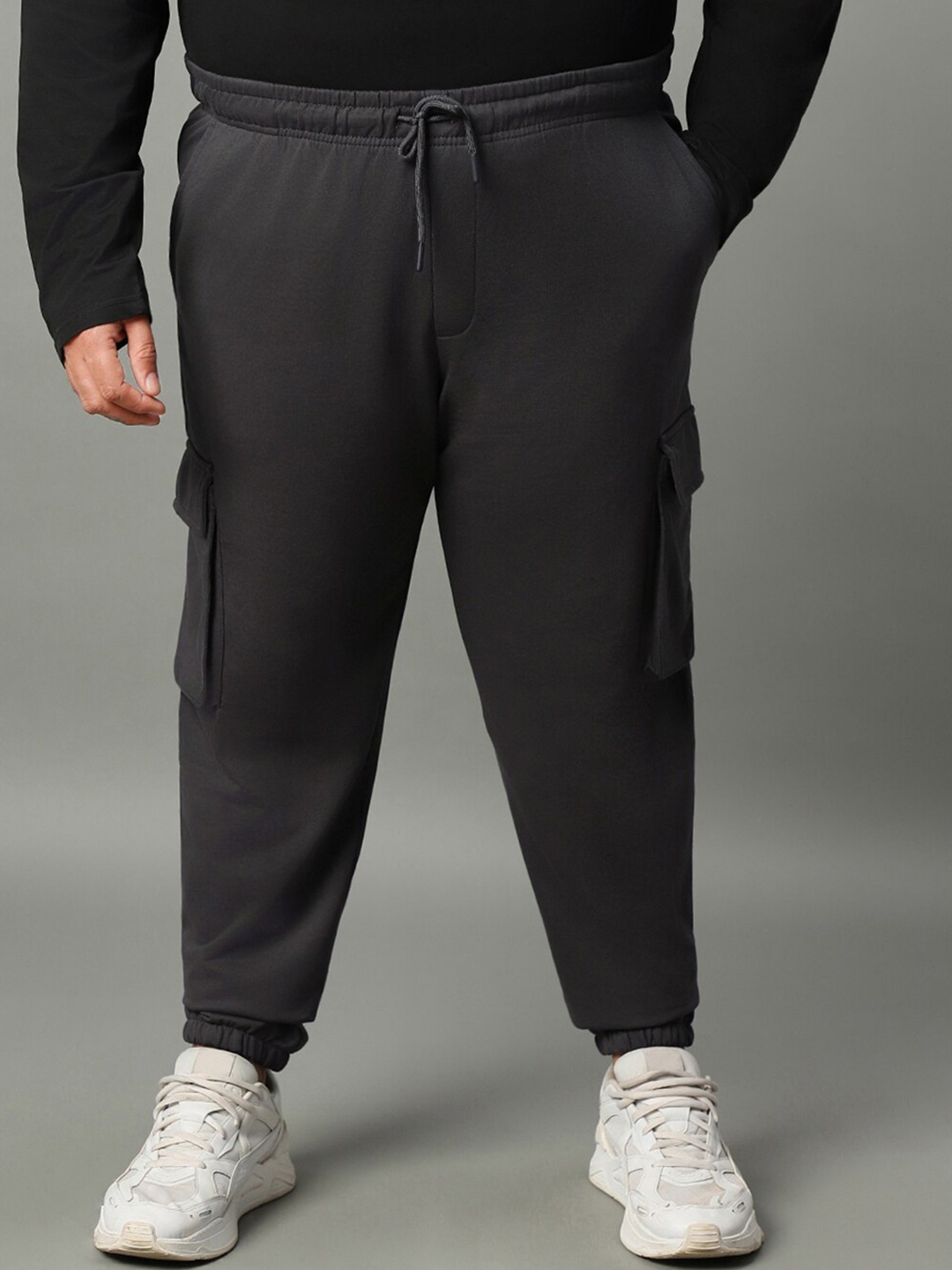 

Bewakoof Air 1.0 Men's Grey Oversized Plus Size Cargo Joggers