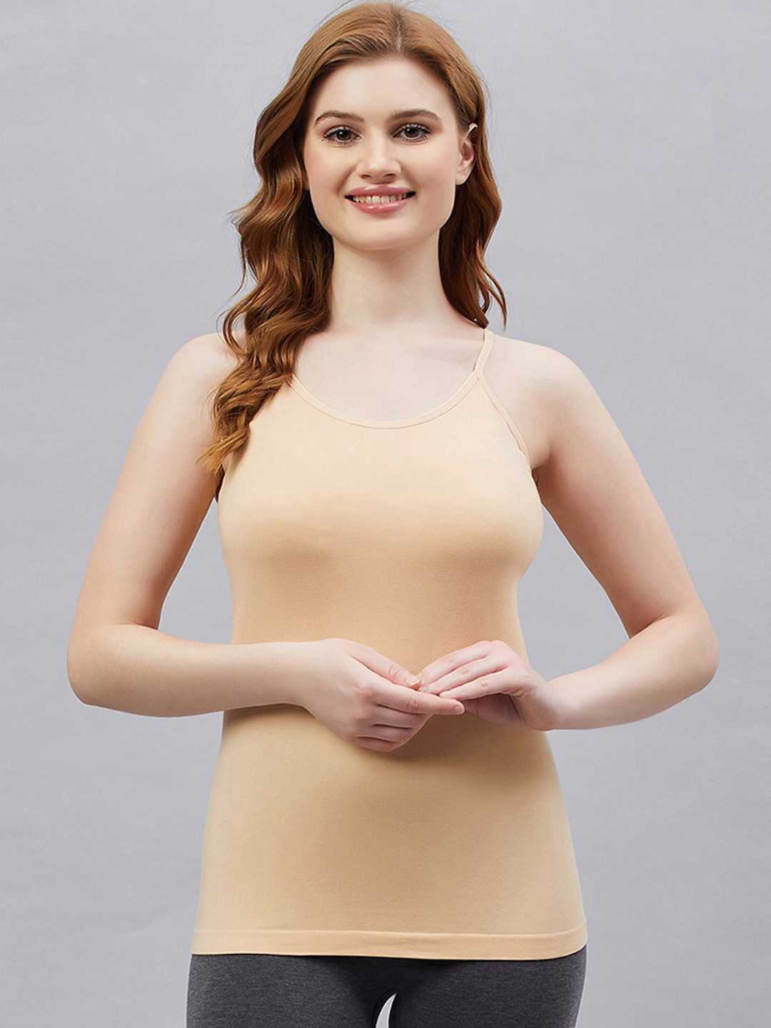 

C9 AIRWEAR Slim-Fit Antibacterial Thermal Camisoles, Beige
