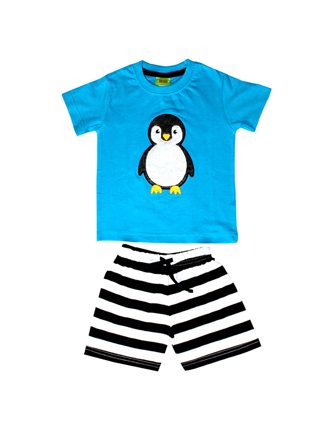 

BAESD Boys Graphic Printed Pure Cotton T-shirt with Shorts, Blue
