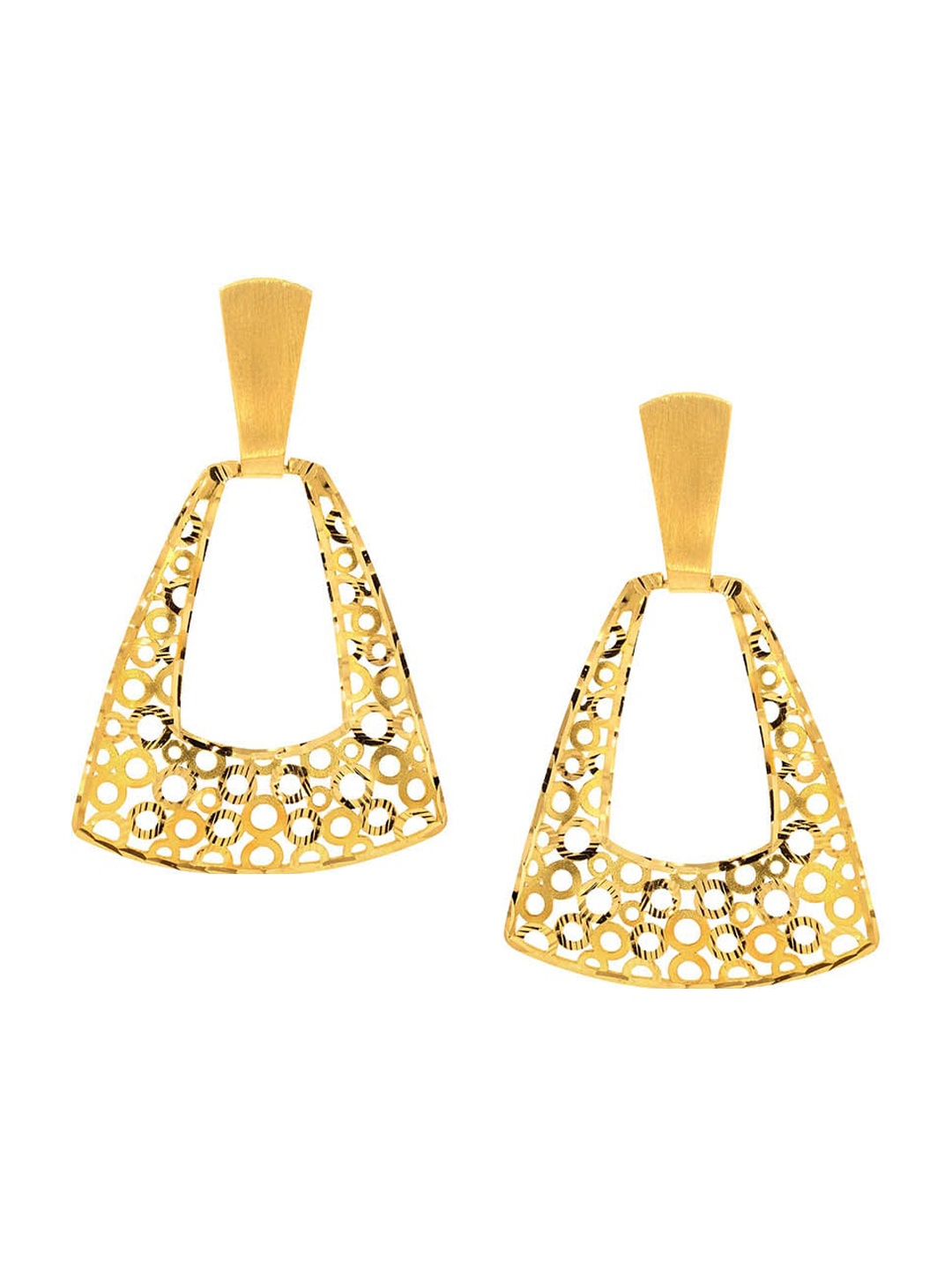 

SENCO Musical Intricacy 18KT Drop Gold Earrings-5.0gm