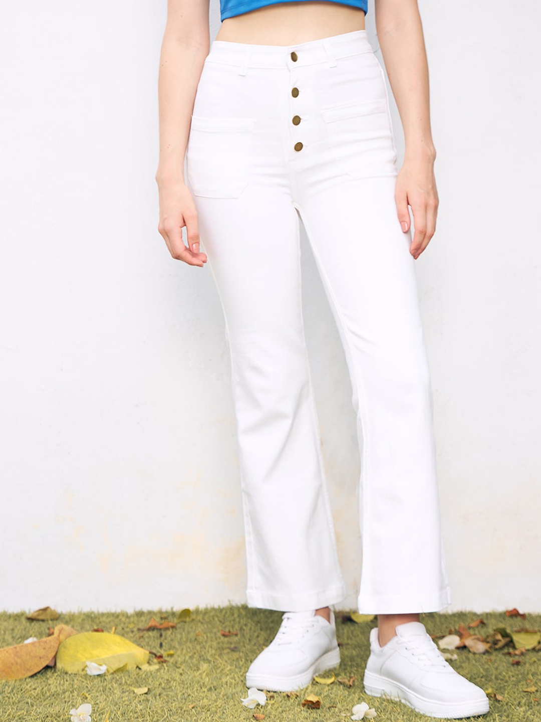 

BAESD Women High-Rise Stretchable Jeans, White