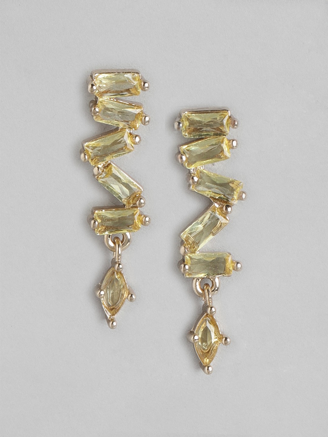 

Forever New Gold-Plated CZ Contemporary Drop Earrings