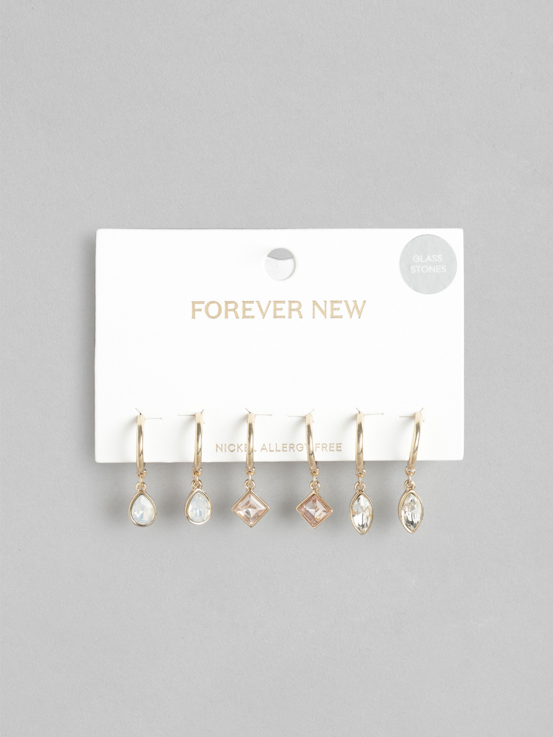 

Forever New Gold-Plated Teardrop Shaped Drop Earrings