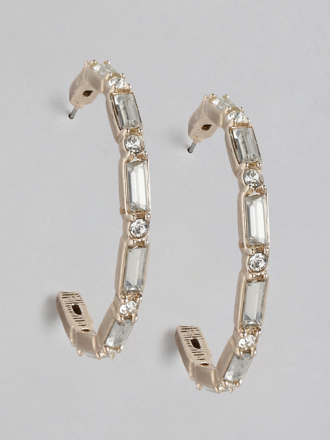 

Forever New Rose Gold-Plated Half Hoop Earrings