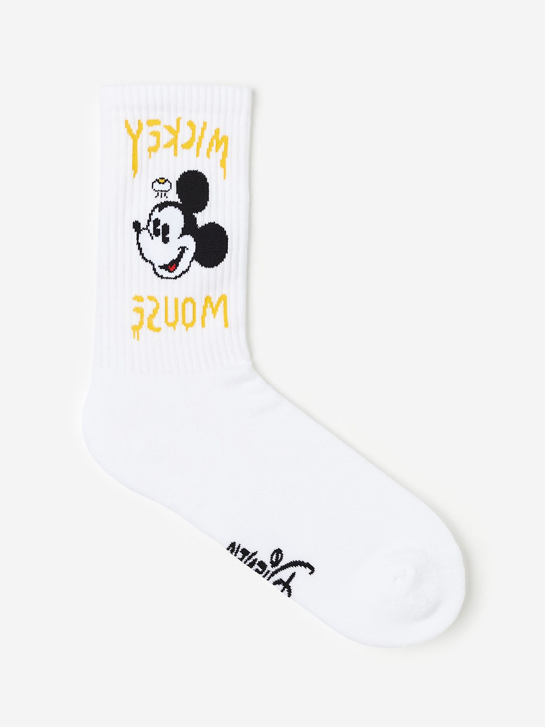 

H&M Men Motif-Detail Socks, White