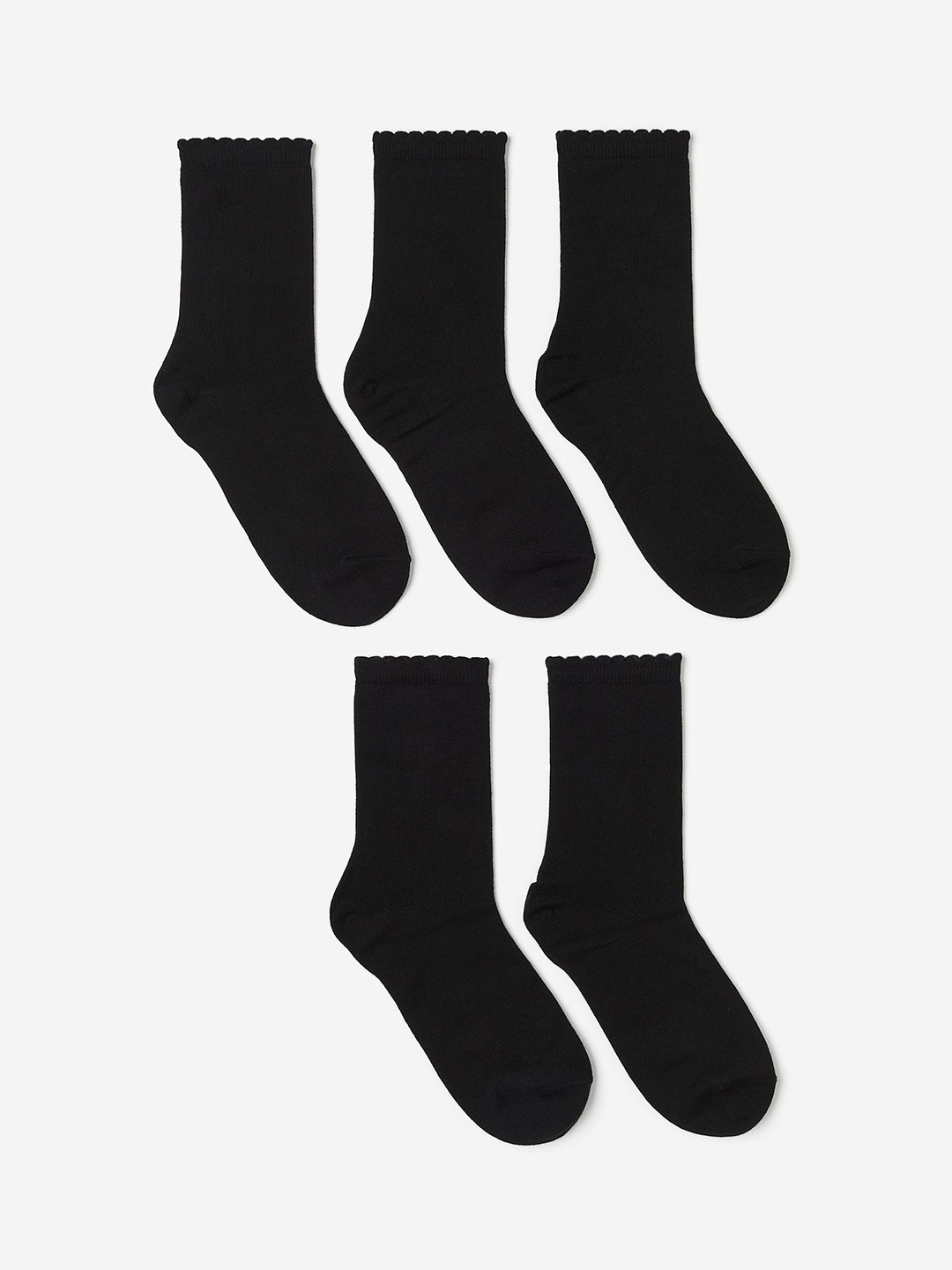 

H&M Women 5-Pack Socks, Black