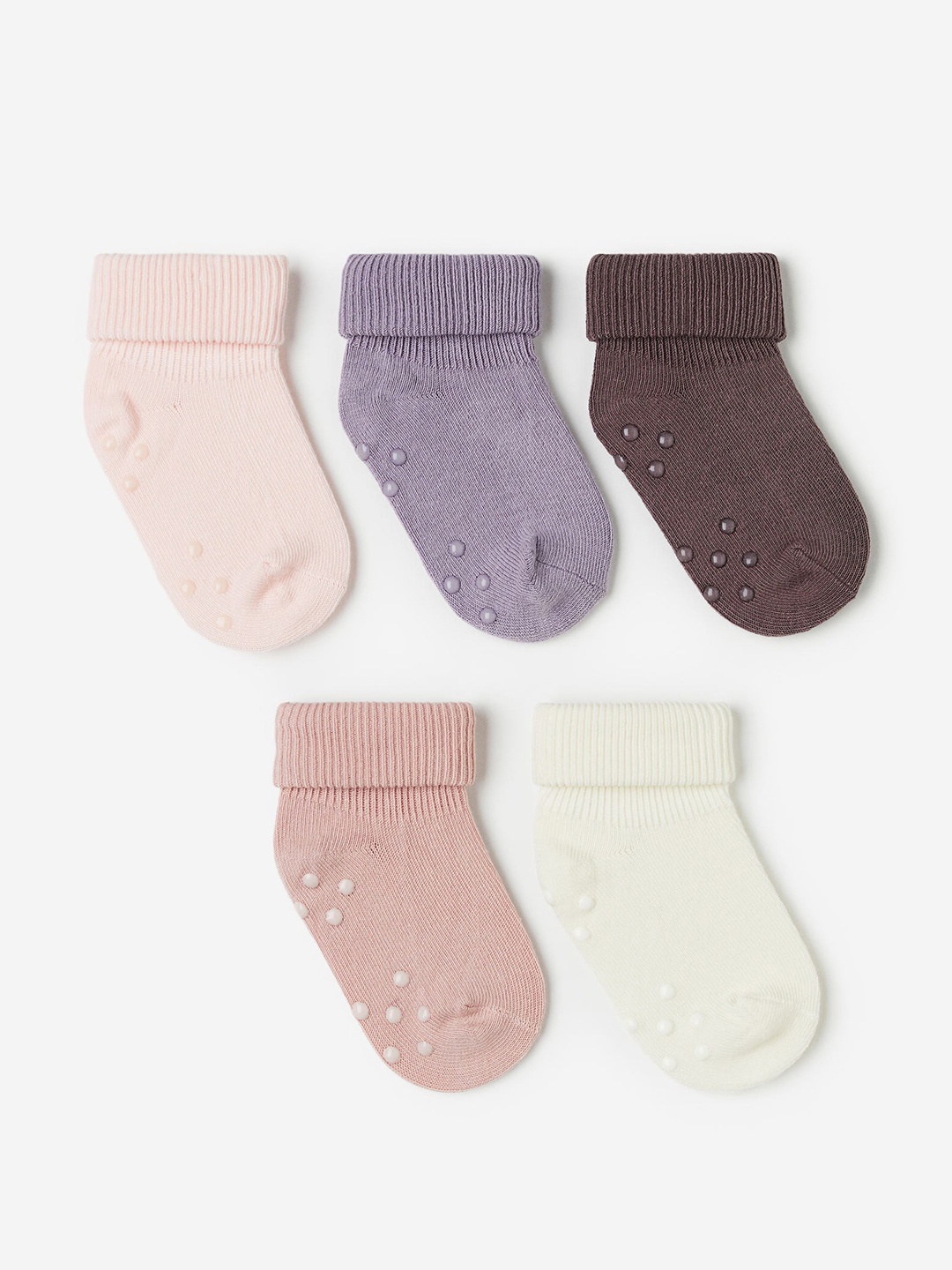 

H&M Boys 5-Pack Anti-Slip Socks, Purple