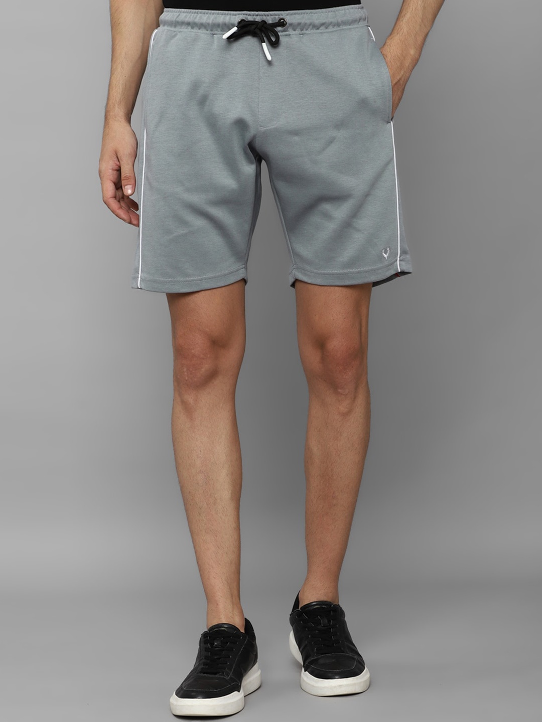 

Allen Solly Men Mid-Rise Slim Fit Shorts, Grey
