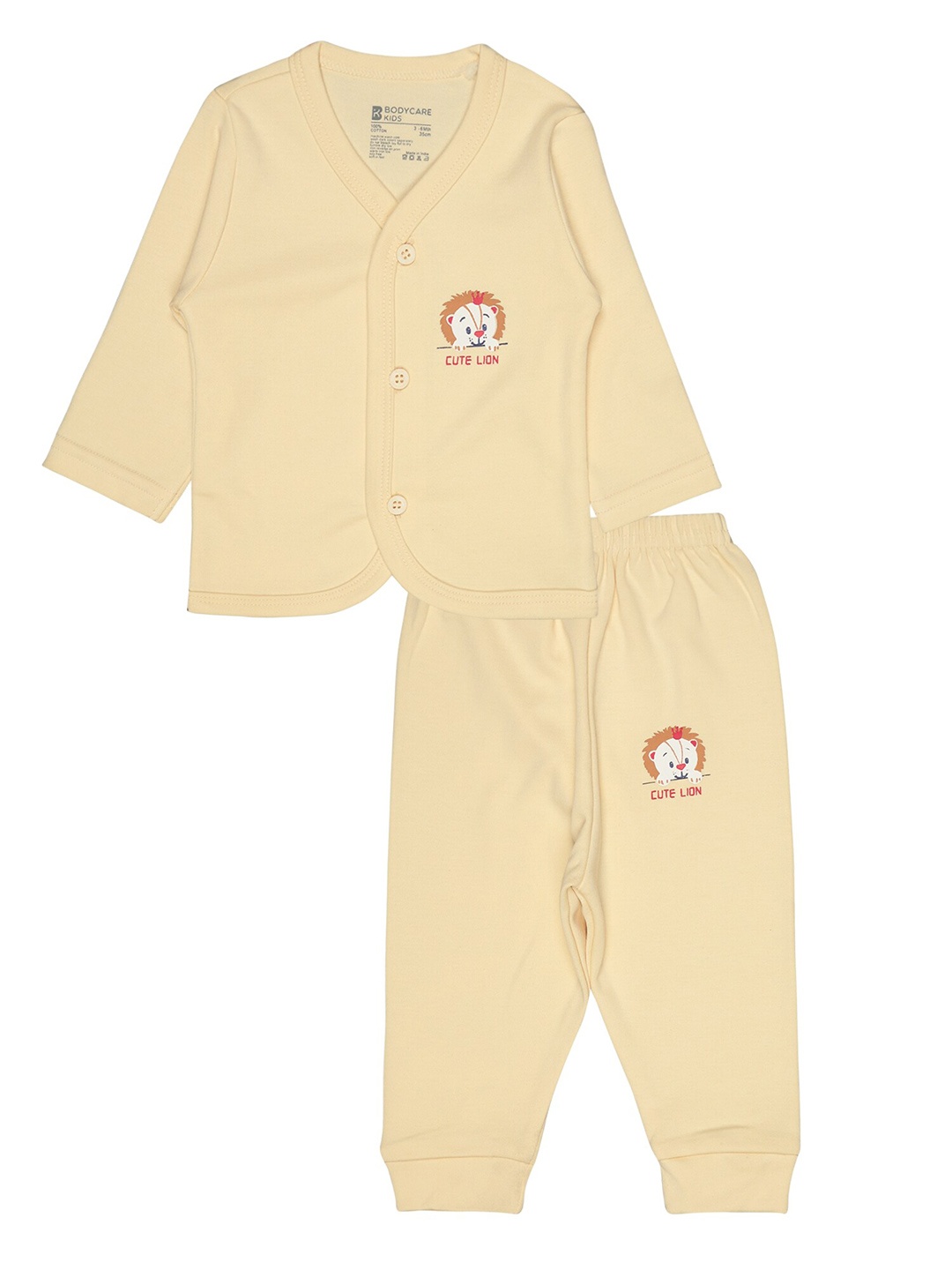 

Bodycare Kids Kids V-Neck Shirt with Trousers, Beige