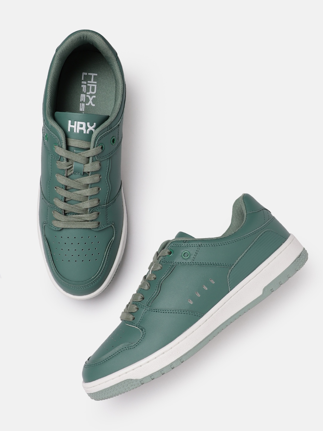

HRX by Hrithik Roshan Men Club Culture Sneakers, Green