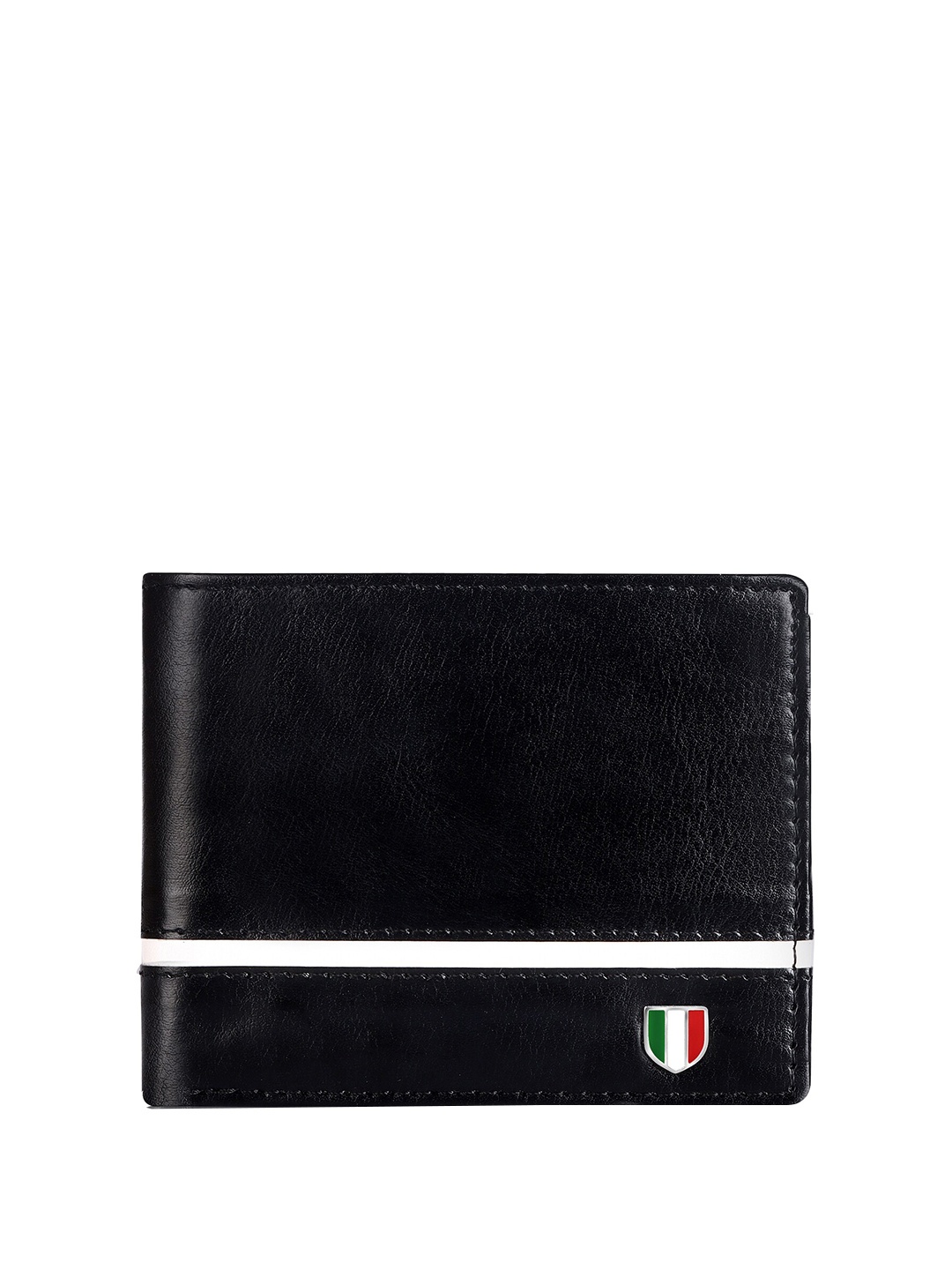 

GIOVANNY Men Leather Two Fold Wallet, Black